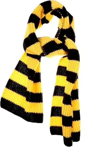 VIVIAN & VINCENT Fall Winter Ultra Soft Knit Striped Scarf for Women Men Boys Girls - 3