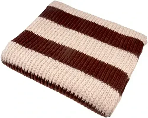 VIVIAN & VINCENT Fall Winter Ultra Soft Knit Striped Scarf for Women Men Boys Girls - 4