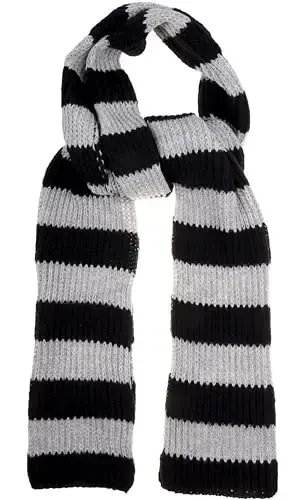 VIVIAN & VINCENT Fall Winter Ultra Soft Knit Striped Scarf for Women Men Boys Girls - 3