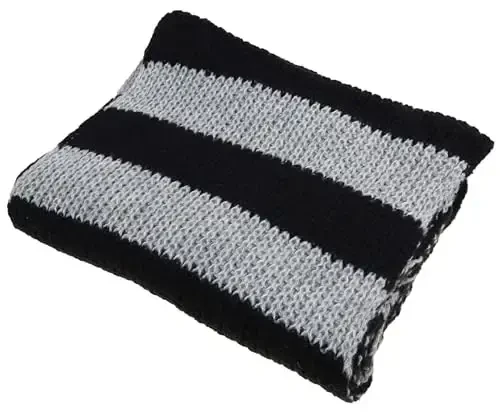 VIVIAN & VINCENT Fall Winter Ultra Soft Knit Striped Scarf for Women Men Boys Girls - 4