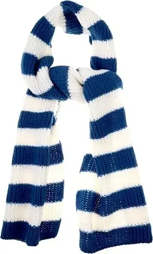 VIVIAN & VINCENT Fall Winter Ultra Soft Knit Striped Scarf for Women Men Boys Girls - 3