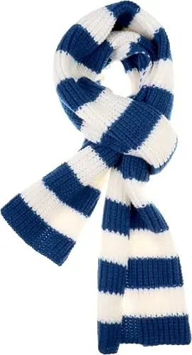 VIVIAN & VINCENT Fall Winter Ultra Soft Knit Striped Scarf for Women Men Boys Girls - 2