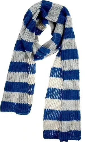 VIVIAN & VINCENT Fall Winter Ultra Soft Knit Striped Scarf for Women Men Boys Girls - 1