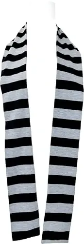 VIVIAN & VINCENT Fall Winter Ultra Soft Knit Striped Scarf for Women Men Boys Girls - 2