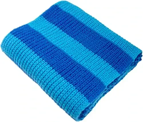 VIVIAN & VINCENT Fall Winter Ultra Soft Knit Striped Scarf for Women Men Boys Girls - 3