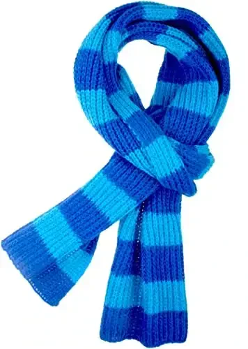 VIVIAN & VINCENT Fall Winter Ultra Soft Knit Striped Scarf for Women Men Boys Girls - MODAZONE (1)