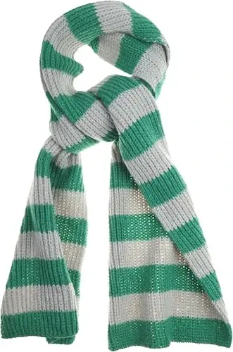 VIVIAN & VINCENT Striped Fall Winter Scarf for Women and Men | Soft 100% acrylic knit, cold-weather comfort, everyday outfits, easy neck wrapping, cozy layering - 3