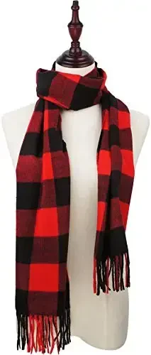 VIVIAN & VINCENT Super Soft Classic Scarf for women, Men's Warm Cashmere Feel Winter Scarf for Men - 4