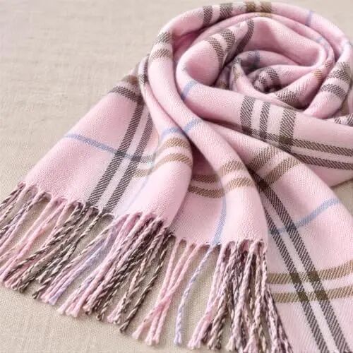 VIVIAN & VINCENT Women's Plaid Fall Winter Scarf for Women | 100% acrylic, soft casModazoneere feel, lightweight 4 oz, 70 x 12 in, classic tartan - VIVIAN (1)