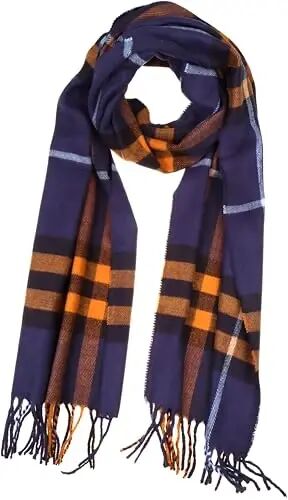 VIVIAN & VINCENT Women's Plaid Fall Winter Scarf for Women | 100% acrylic, soft casModazoneere feel, lightweight 4 oz, 70 x 12 in, classic tartan - VIVIAN & VINCENT (1)