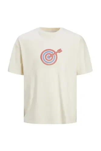 Vivid Men's Cream T-Shirt (12254172-BCM) - 1