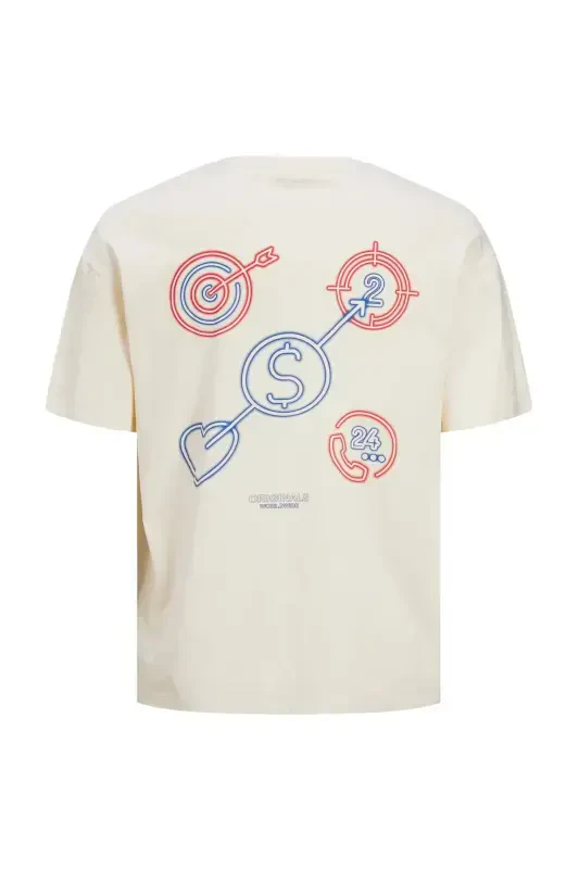 Vivid Men's Cream T-Shirt (12254172-BCM) - 2