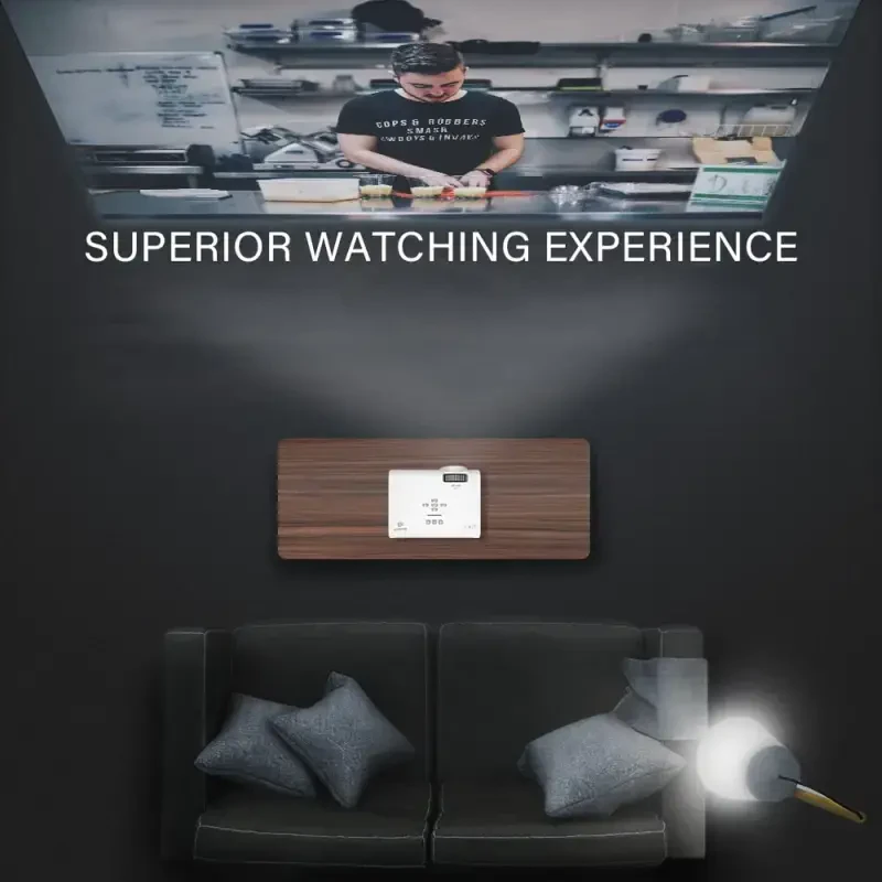 Vivimage C460 Mini Movie Projector, HD Video Projector 1080p Supported, Portable Home LCD Projector - 3