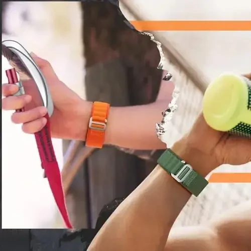 vixjimono Alpine Loop Band Apple Watch Band 49mm 46mm 45mm 41mm 44mm 40mm 42mm 38mm Men Women bilan mos keladi, Apple Watch Ultra 2&1 iWatch Series10 9 8 7 SE 6 5 4 3 2 1 uchun neylon sport loop bantlari - 5