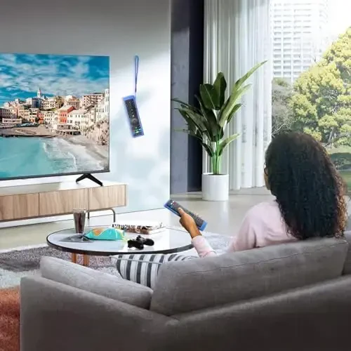 Cover-for-Vizio-Smart-TV-Remote Silicone Case XRT136/ XRT140 (Glow Blue) - 6