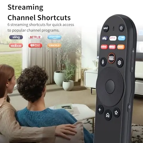 Voice Remote Control for VIZIO-Smart-TV-Remote-Replacement, XRT270 Voice Control Universal for VIZIO SmartCast D/P/M/V-Series 4K Quantum Smart TVs - 6