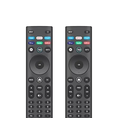 Replacement 2 Pack Remote Control for VIZIO Smart TVs XRT140 Universal Remote XRT136 for Vizio Smartcast D/E/M/P/PX/V/OLED-Series TV 