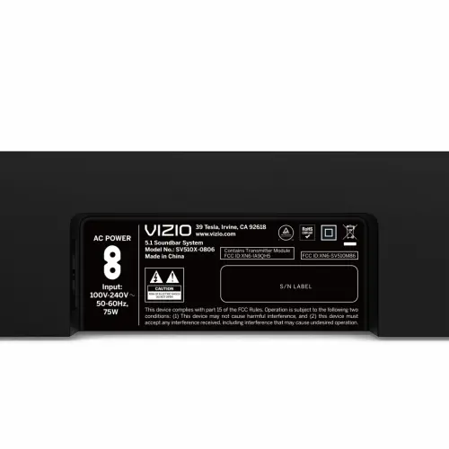VIZIO 5.1 Soundbar SE with Dolby Atmos and DTS: X (NEW) SV510X-0806 - 12
