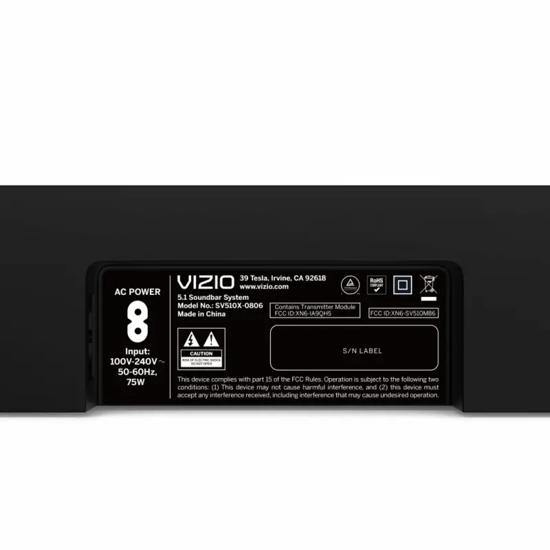 VIZIO 5.1 Soundbar SE with Dolby Atmos and DTS: X (NEW) SV510X-0806 - 12