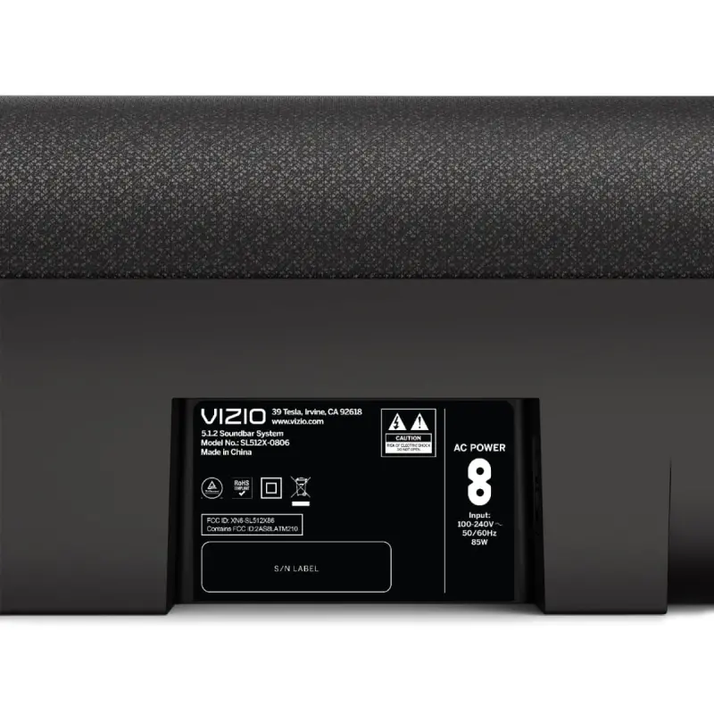 VIZIO Elevate SE 5.1.2 Dolby Atmos va DTS: X (YANGI) SL512X-0806 bilan Soundbar - 2