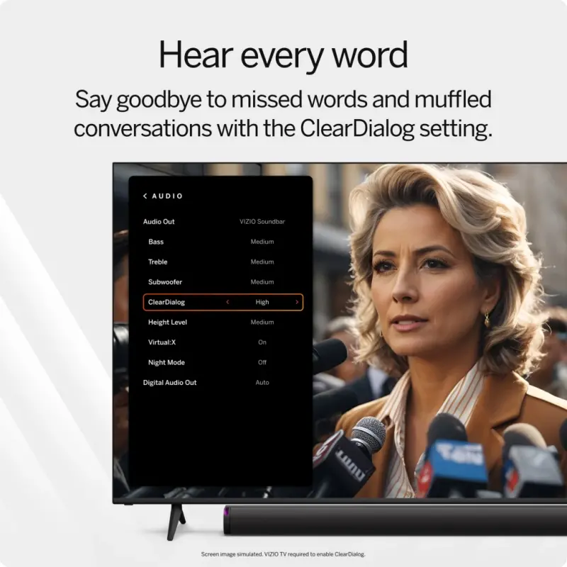 VIZIO Elevate SE 5.1.2 Dolby Atmos va DTS: X (YANGI) SL512X-0806 bilan Soundbar - 8