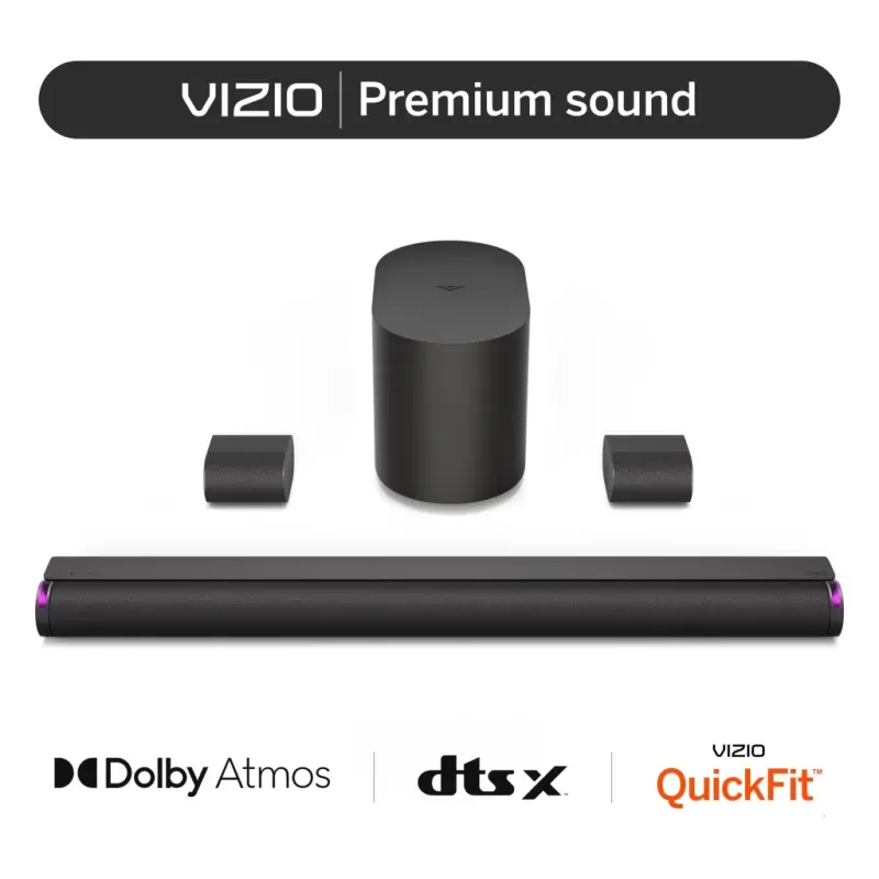 VIZIO Elevate SE 5.1.2 Dolby Atmos va DTS: X (YANGI) SL512X-0806 bilan Soundbar - 13
