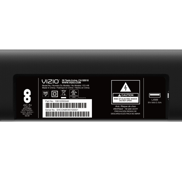 VIZIO V-Series 2.1 Home Theater Sound Bar with DTS Virtual: X, Bluetooth V21x-J8 - 11