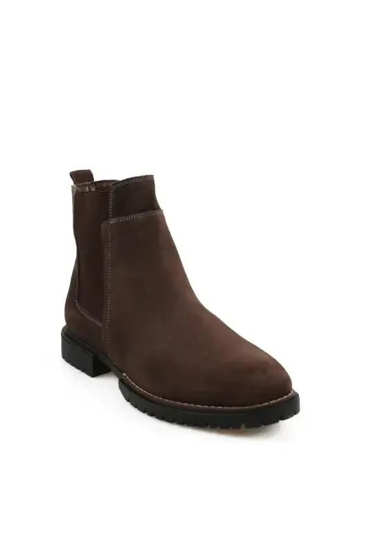 Vizon 100% Leather Thermo Sole Suede Chelsea Boot - 1