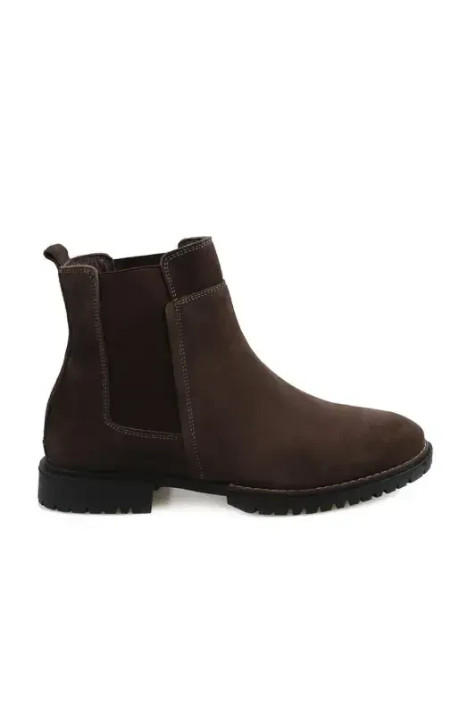 Vizon 100% Leather Thermo Sole Suede Chelsea Boot - 5