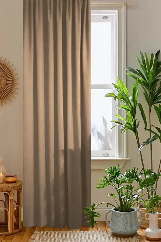 Vizon asalari kadife to'qimalgan fon pardasi tek tikilgan ekstrafor burmalar 1-sinf sifat - HOME COLOR HOME