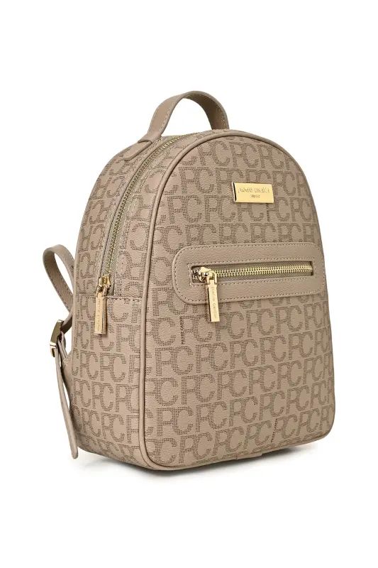 Vizon Büyük Alfabe Kadın Sırt Cantası 05PO22Y1541-Vizon - 2