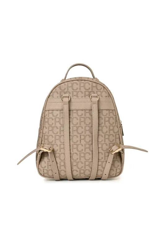 Vizon Büyük Alfabe Kadın Sırt Cantası 05PO22Y1541-Vizon - 5