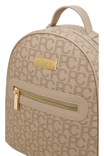 Vizon Büyük Alfabe Kadın Sırt Cantası 05PO22Y1541-Vizon - 3