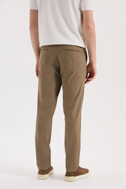 Vizon Comfort Fit Beli Lastikli Esnek Kumaş Jogger Pantolon - 4