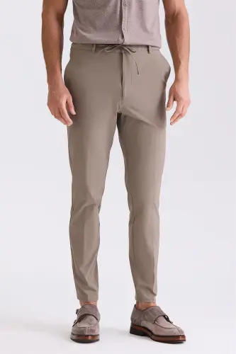 Vizon Comfort Fit Beli Lastikli Jogger Pantolon 
