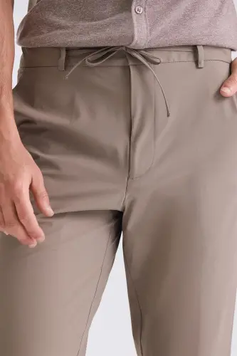 Vizon Comfort Fit Beli Lastikli Jogger Pantolon - 4