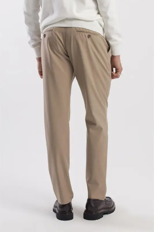 Vizon Comfort Fit Çift Cep Kapaklı Pileli Yan Cep Pantolon - 4