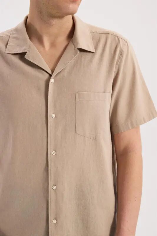 Vizon Comfort Fit Klasik Yaka Kısa Kol Gömlek - 3