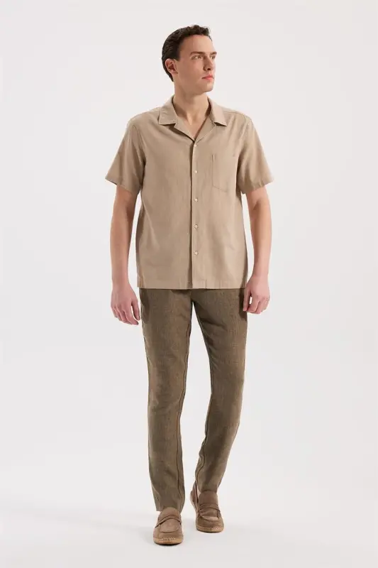 Vizon Comfort Fit Klasik Yaka Kısa Kol Gömlek - 2