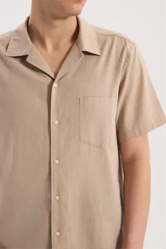 Vizon Comfort Fit Klasik Yaka Kısa Kol Gömlek - 3