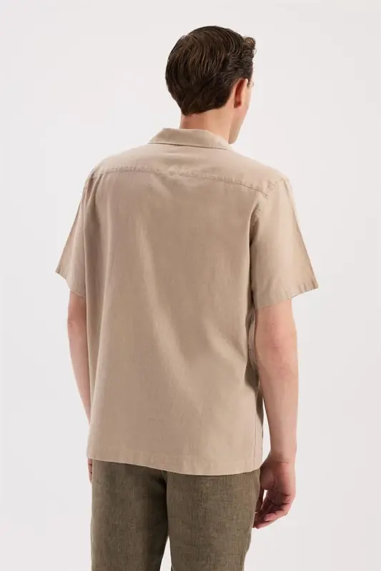Vizon Comfort Fit Klasik Yaka Kısa Kol Gömlek - 4