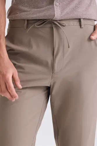 Vizon Comfort Fit Beli Lastikli Jogger Pantolon - 4