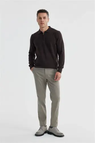 Vizon Comfort Fit Yan Cep Kanvas Pantolon - 2