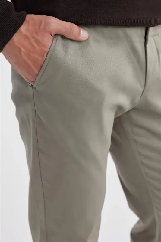 Vizon Comfort Fit Yan Cep Kanvas Pantolon - 3