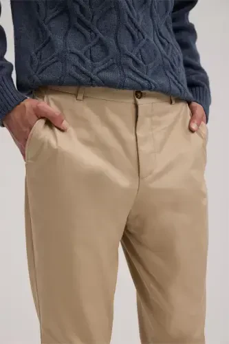 Vizon Comfort Fit Yan Cep Pamuklu Kanvas Pantolon - 3