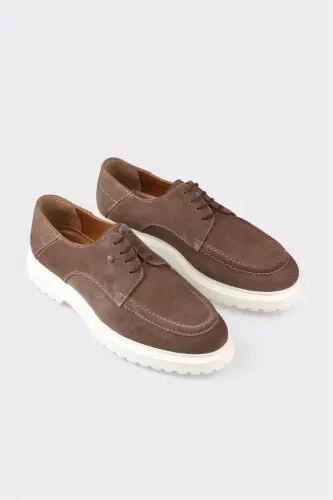 Vizon Deri Erkek Günlük Ayakkabı - Vizon - ELLE SHOES (1)