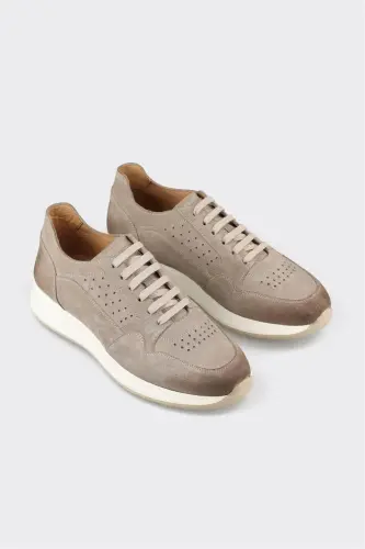 Vizon Deri Erkek Spor Ayakkabı - Vizon - ELLE SHOES (1)