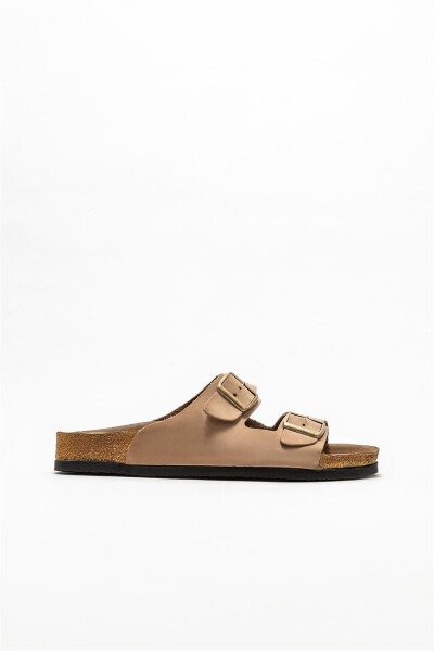 Vizon Deri Erkek Terlik - Vizon - ELLE SHOES