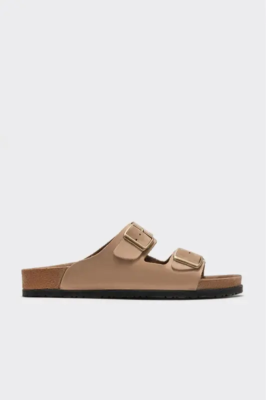 Vizon Deri Erkek Terlik - Vizon - ELLE SHOES