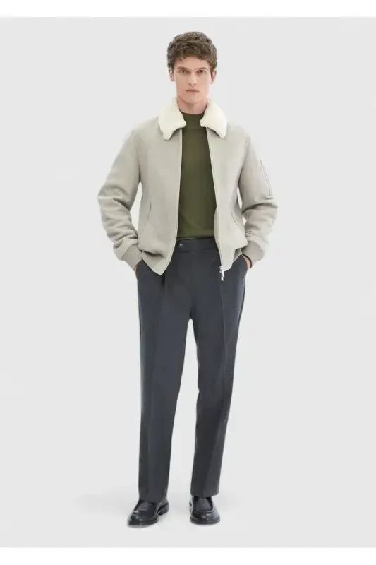 Vizon Dokuma Palto - 2